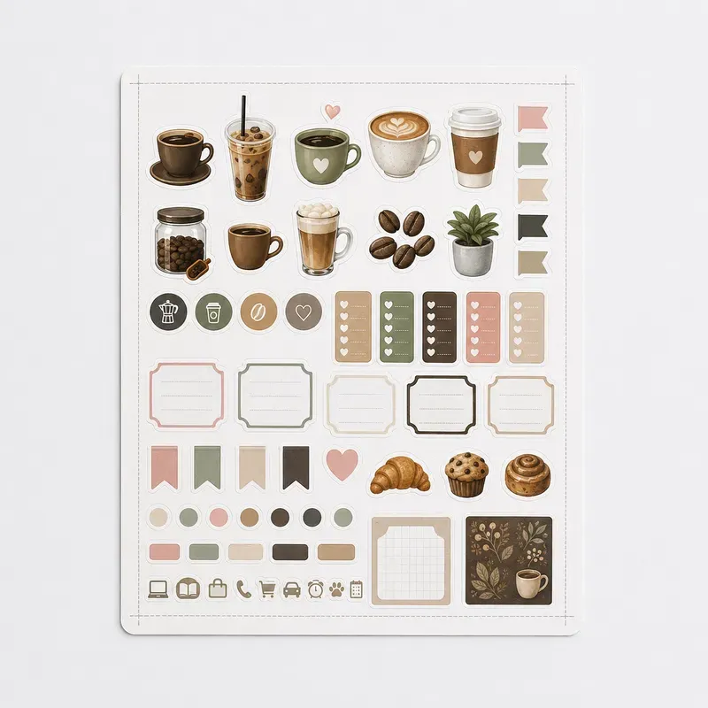 Diecut Sticker Sheet Photo Builders
