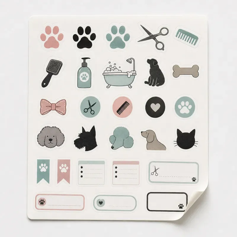 Diecut Sticker Sheet Photo Builders