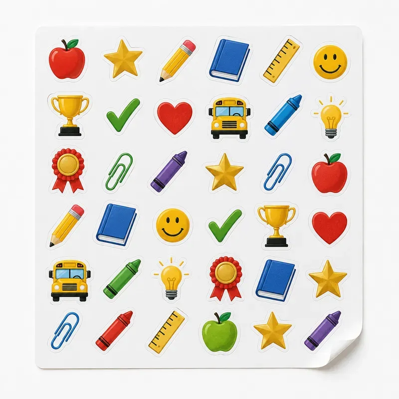 Diecut Sticker Sheet Photo Builders