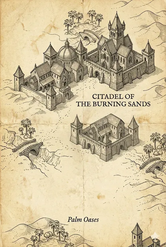 Antique Fantasy Map Architect Sketches