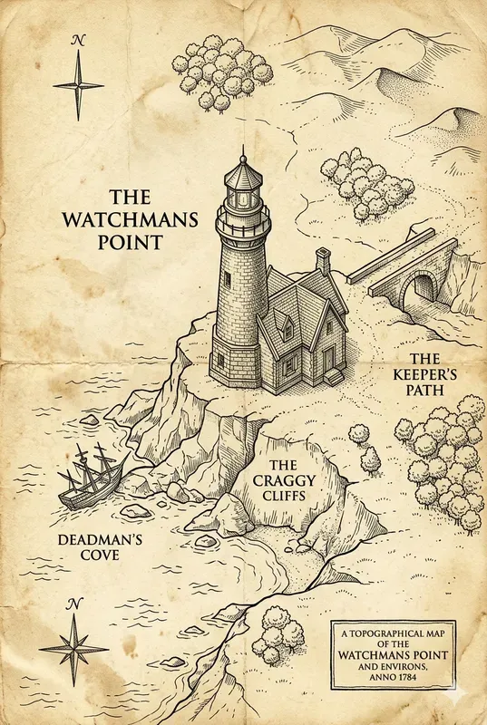 Antique Fantasy Map Architect Sketches