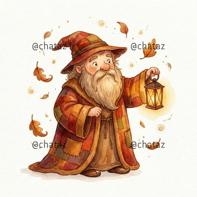 Whimsical Autumn Storybook Characters