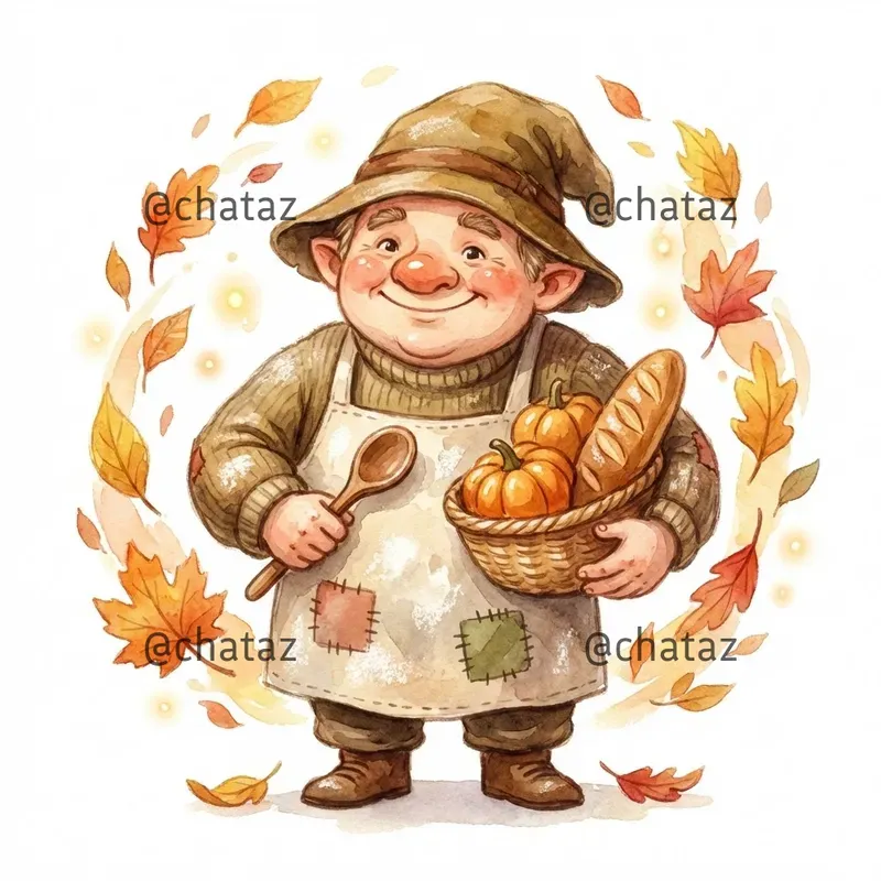 Whimsical Autumn Storybook Characters