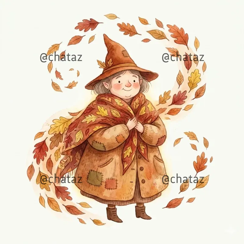 Whimsical Autumn Storybook Characters