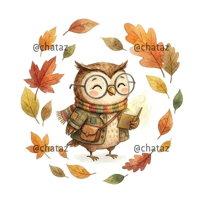 Whimsical Autumn Storybook Characters