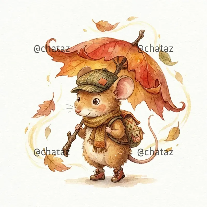 Whimsical Autumn Storybook Characters