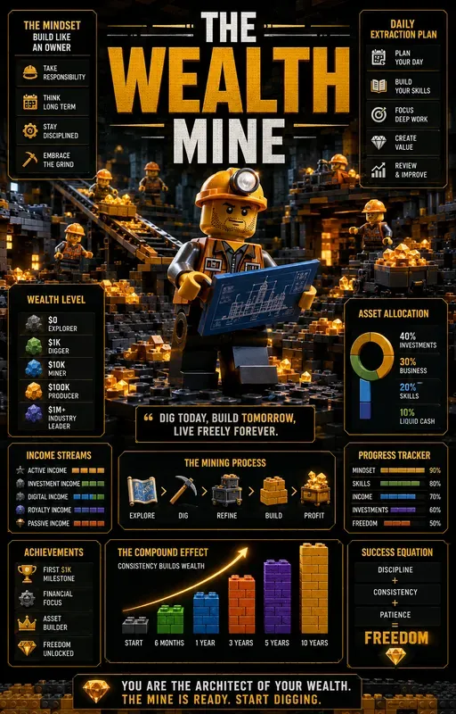 Mining Empire Infographic Posters