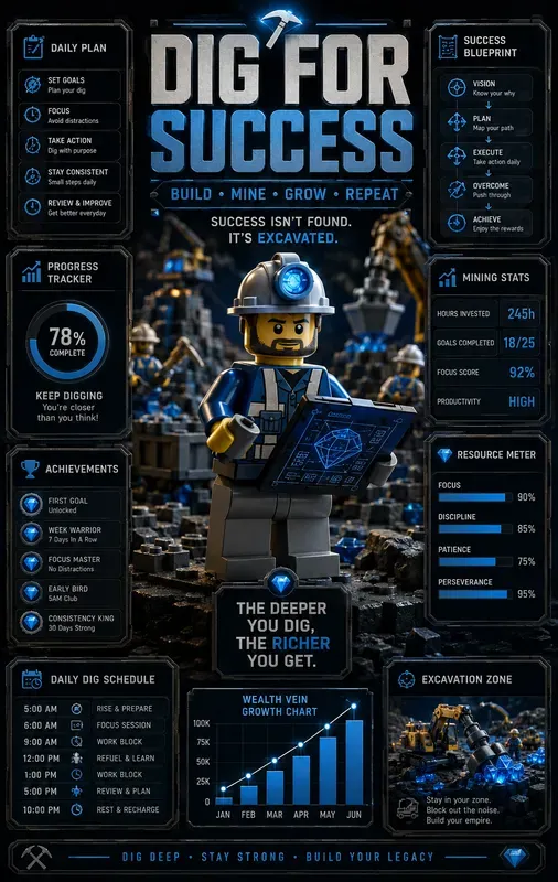 Mining Empire Infographic Posters
