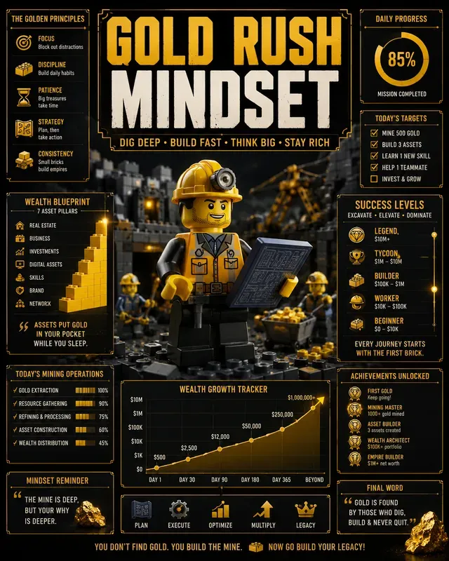 Mining Empire Infographic Posters