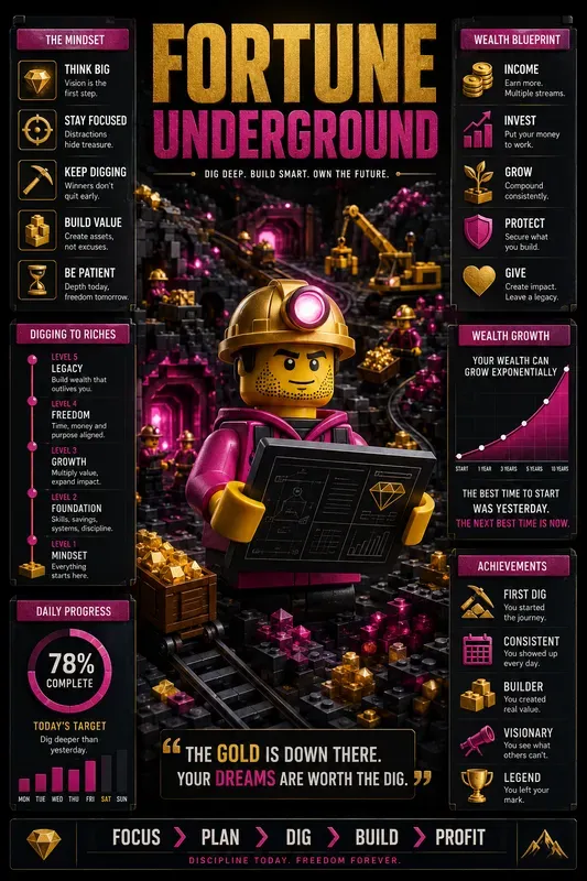 Mining Empire Infographic Posters