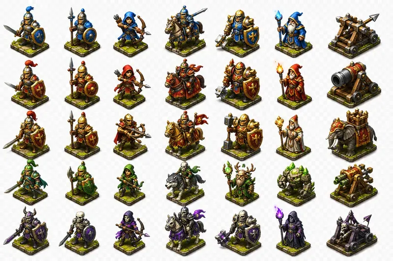 Isometric 3D UI Icons For Mobile Games