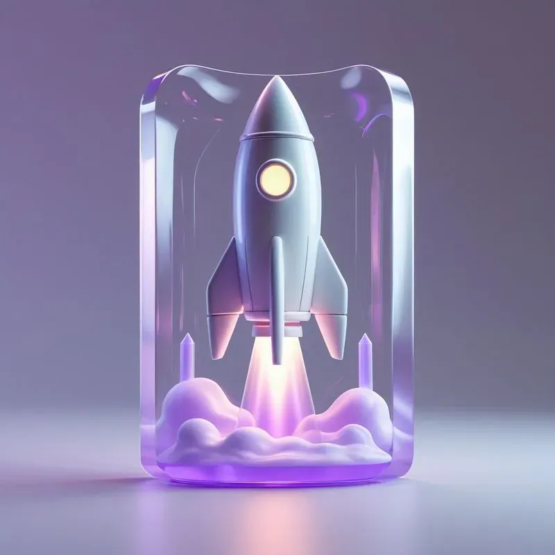 Glassmorphism 3D UI Icon Generator