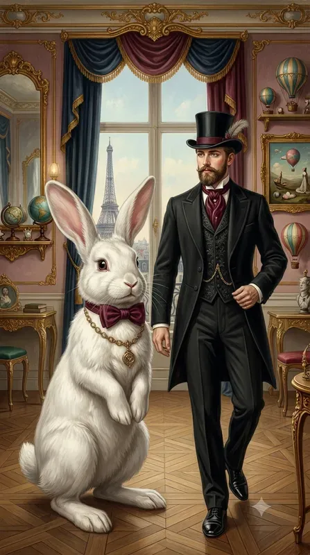 Parisian Victorian Surreal Characters