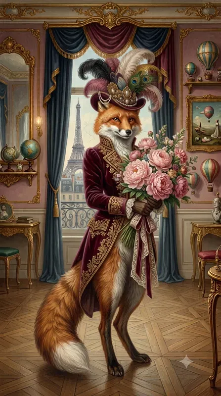 Parisian Victorian Surreal Characters