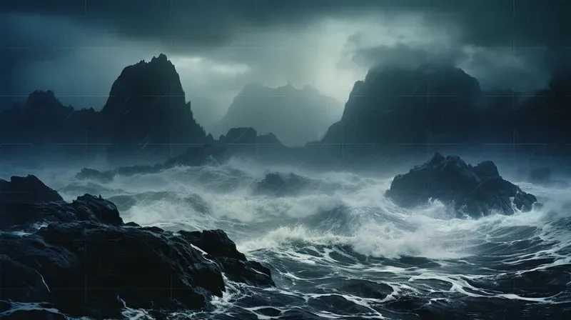 1980s Real Dark Fantasy Film Landscapes