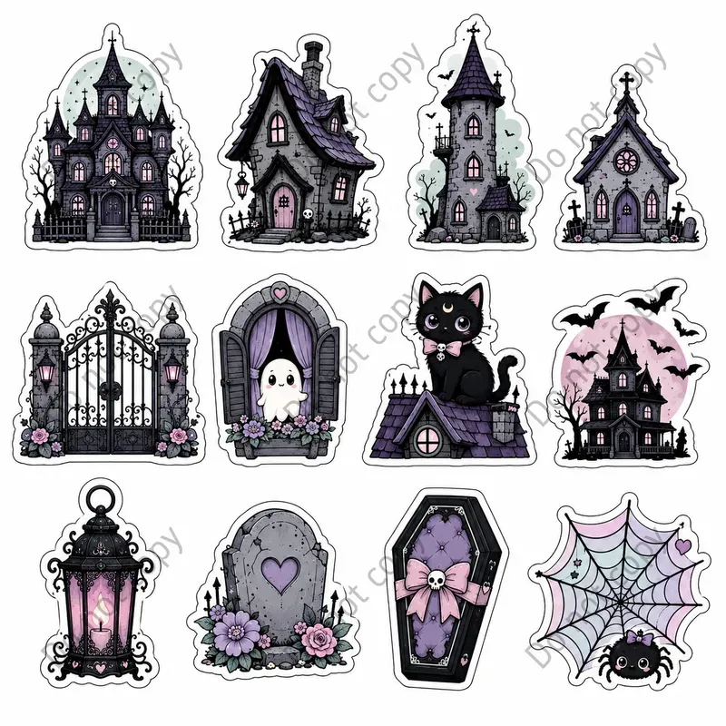 Spooky Goth Sticker Sheets