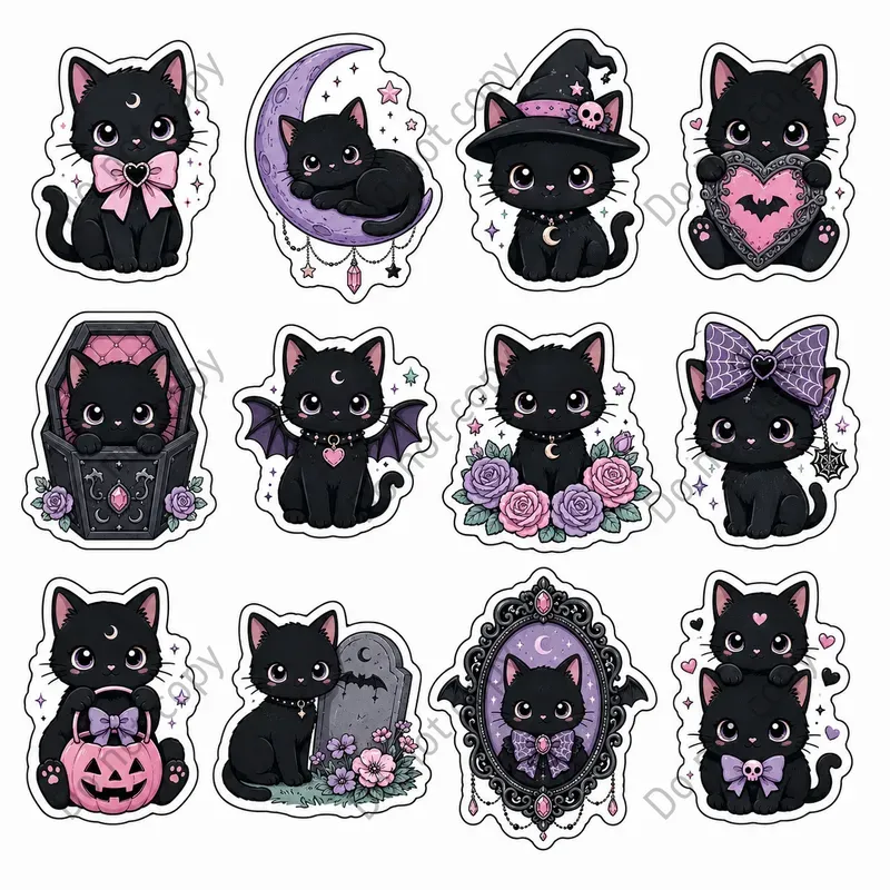 Spooky Goth Sticker Sheets