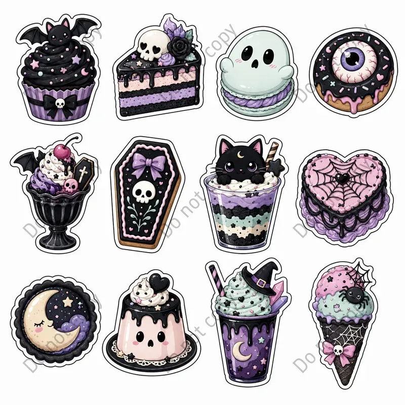Spooky Goth Sticker Sheets