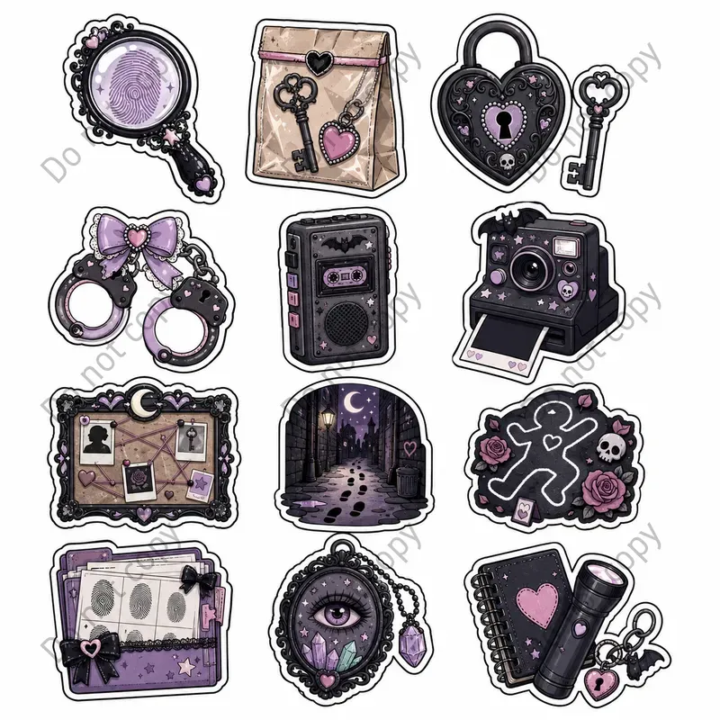 Spooky Goth Sticker Sheets
