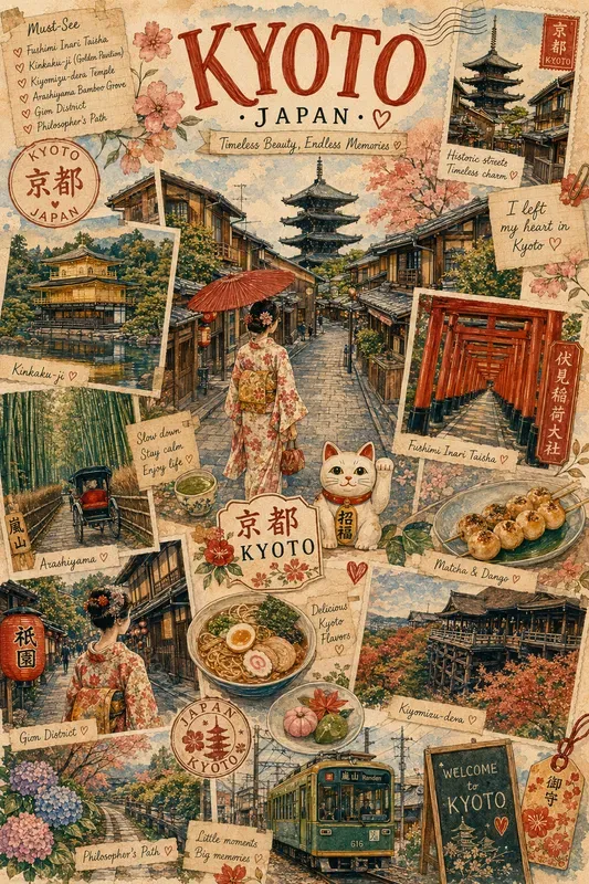 Whimsical Travel Collage Posters
