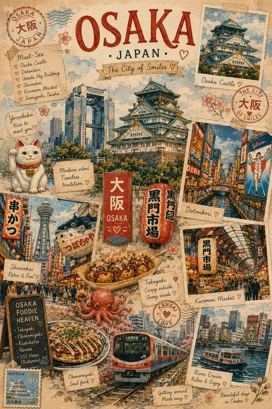 Whimsical Travel Collage Posters