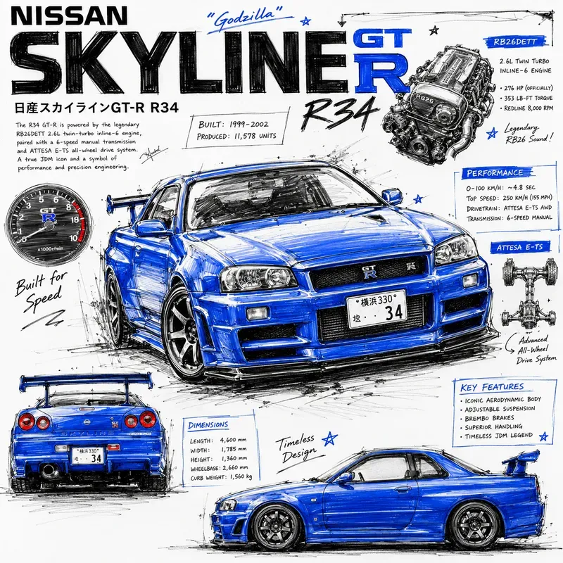 Jdm Sketch Poster Creators
