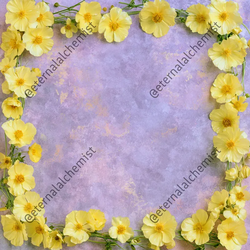 Summer Bloom Borders Scrapbook Pgs