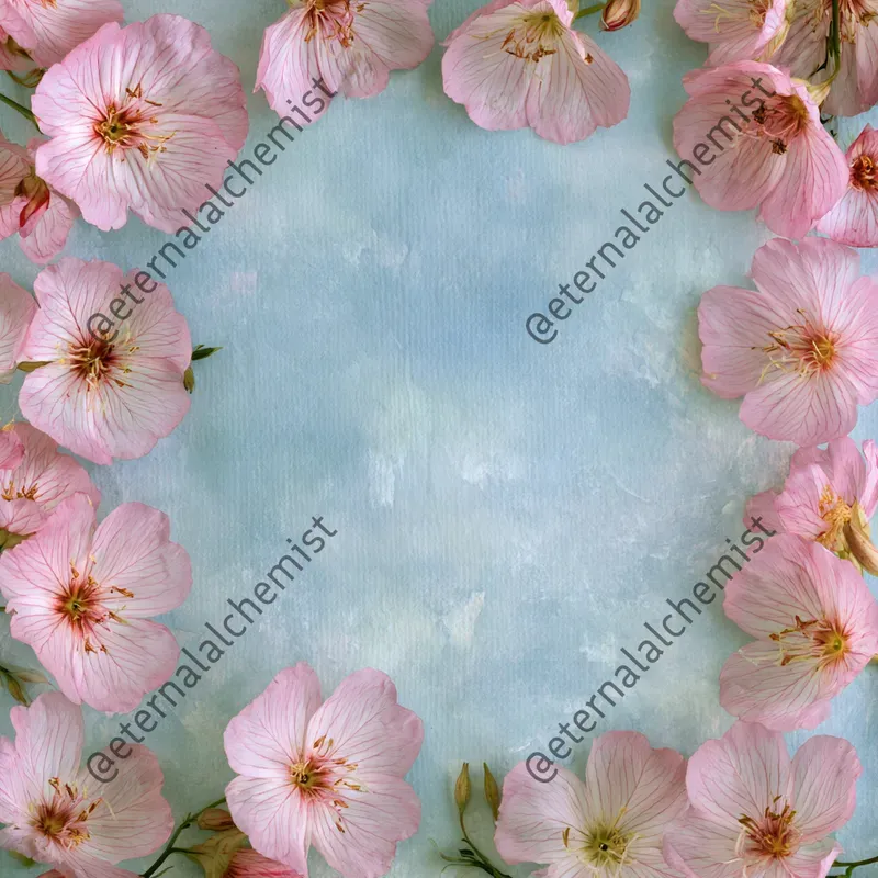 Summer Bloom Borders Scrapbook Pgs
