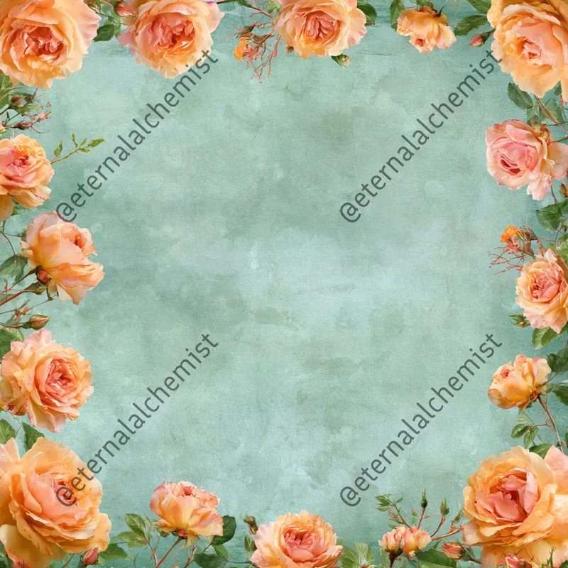Summer Bloom Borders Scrapbook Pgs
