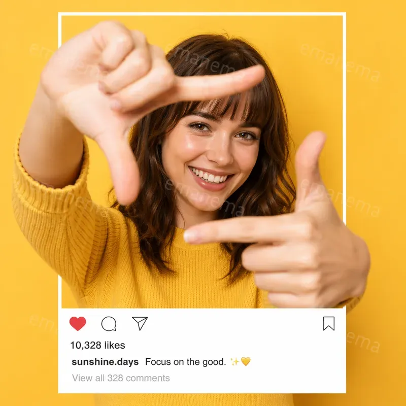 Portraits In The Instagram Style Frames