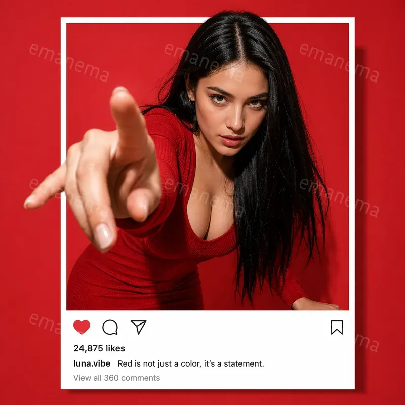 Portraits In The Instagram Style Frames
