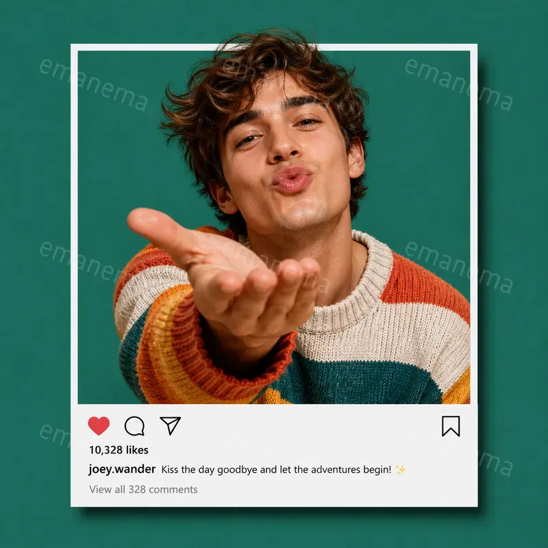 Portraits In The Instagram Style Frames