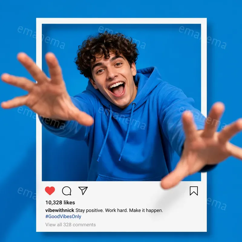 Portraits In The Instagram Style Frames