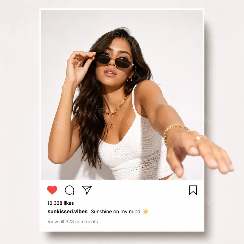 Portraits In The Instagram Style Frames