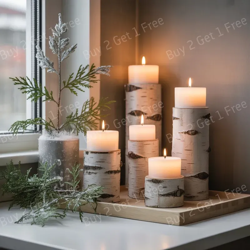 Minimal Scandinavian Xmas Home Decor Art