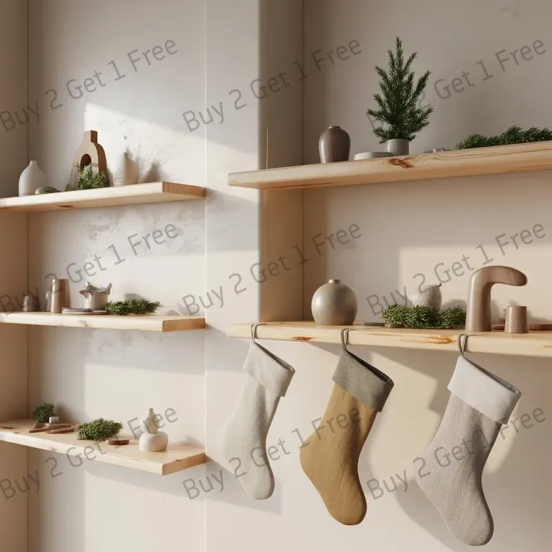 Minimal Scandinavian Xmas Home Decor Art
