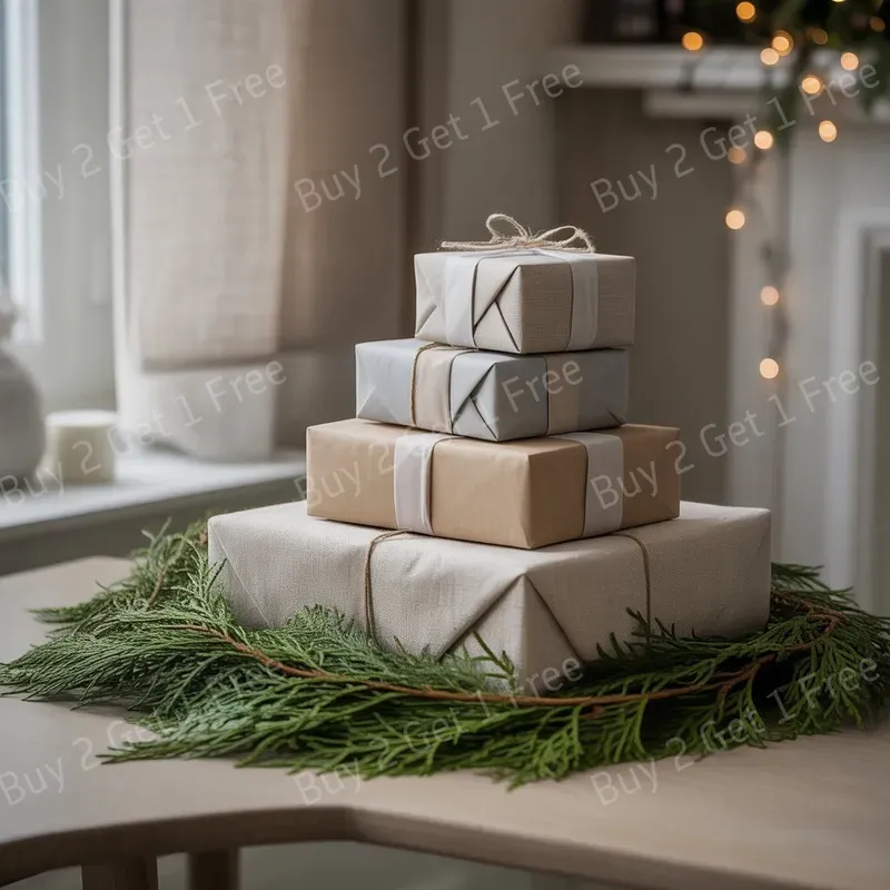 Minimal Scandinavian Xmas Home Decor Art