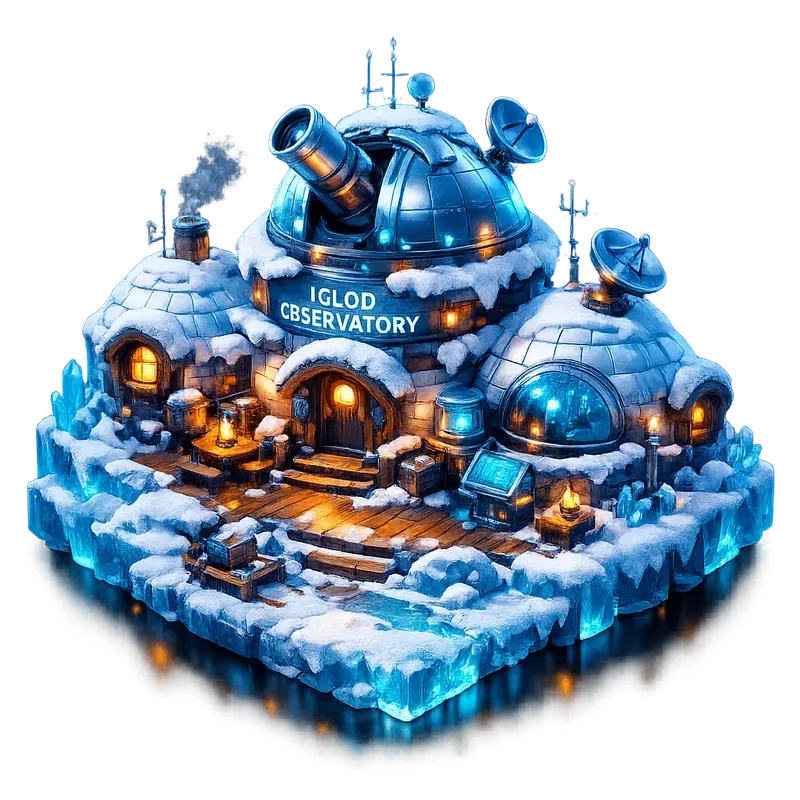 Whimsical 3D Winter Village UI Assets