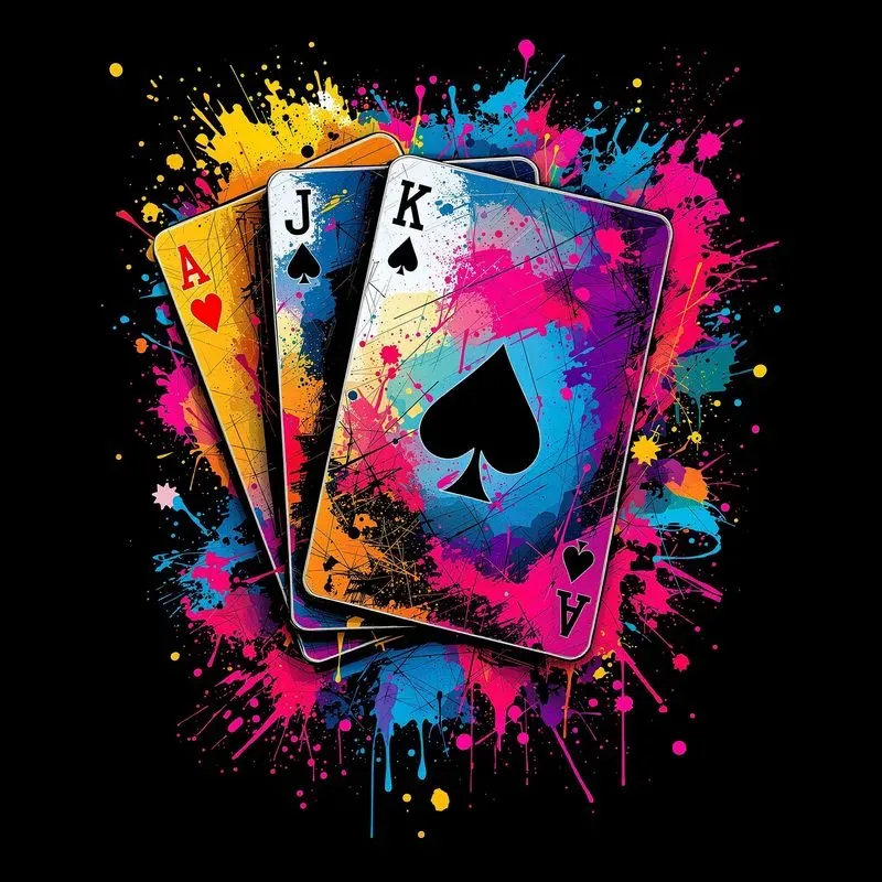 Tshirt Design Bright Graffiti Style