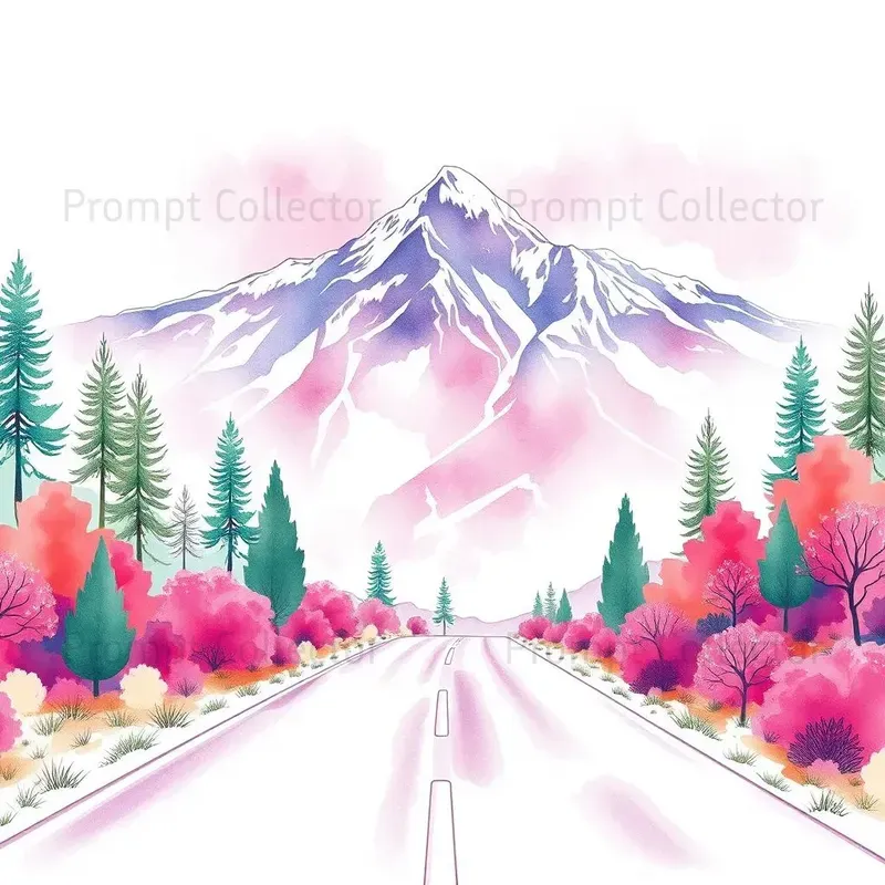 Digital Paintings With Watercolor Effects
