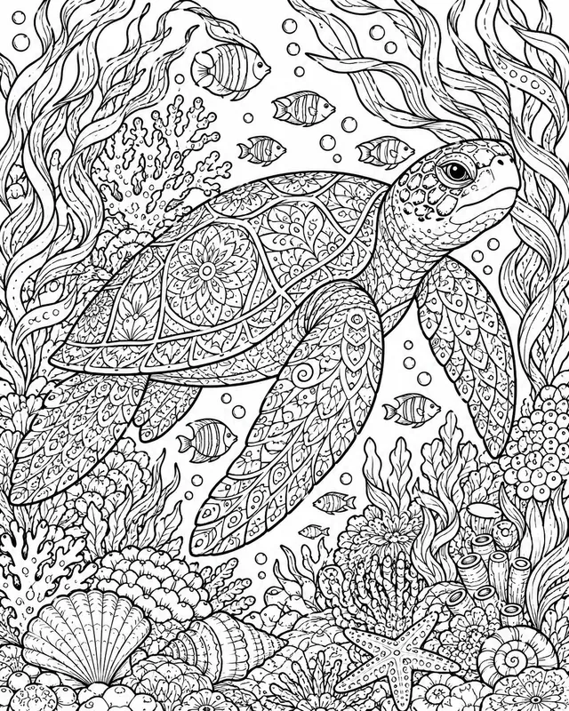 Seasonal Adult Coloring Book Pages