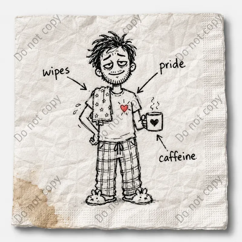 Felt Tip Napkin Doodle Sketches