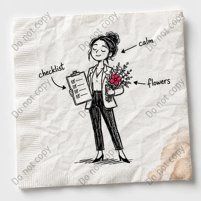 Felt Tip Napkin Doodle Sketches