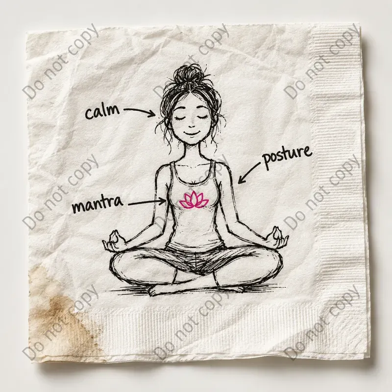 Felt Tip Napkin Doodle Sketches