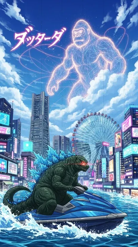 Neon Tides Sky Guardians