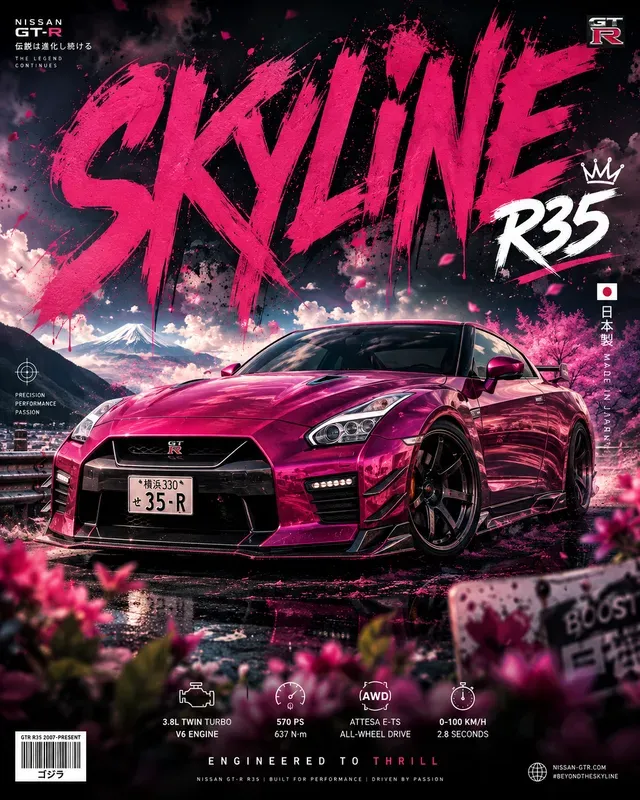 Bold Automotive Ad Posters