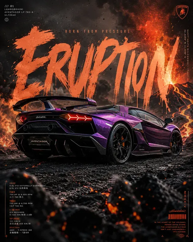 Bold Automotive Ad Posters