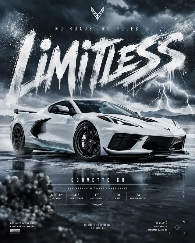 Bold Automotive Ad Posters