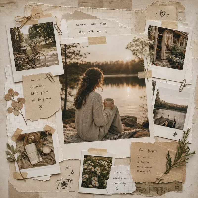 Dreamy Memory Scrapbook Collages