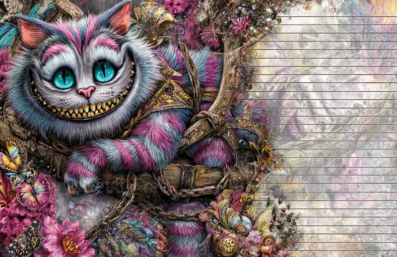 Alice In Ocean Steampunk Double Pages